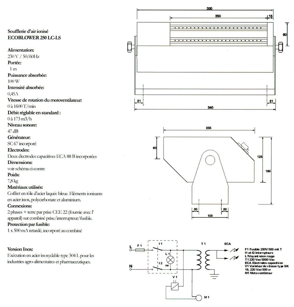 ecoblower 250 lc ls fiche